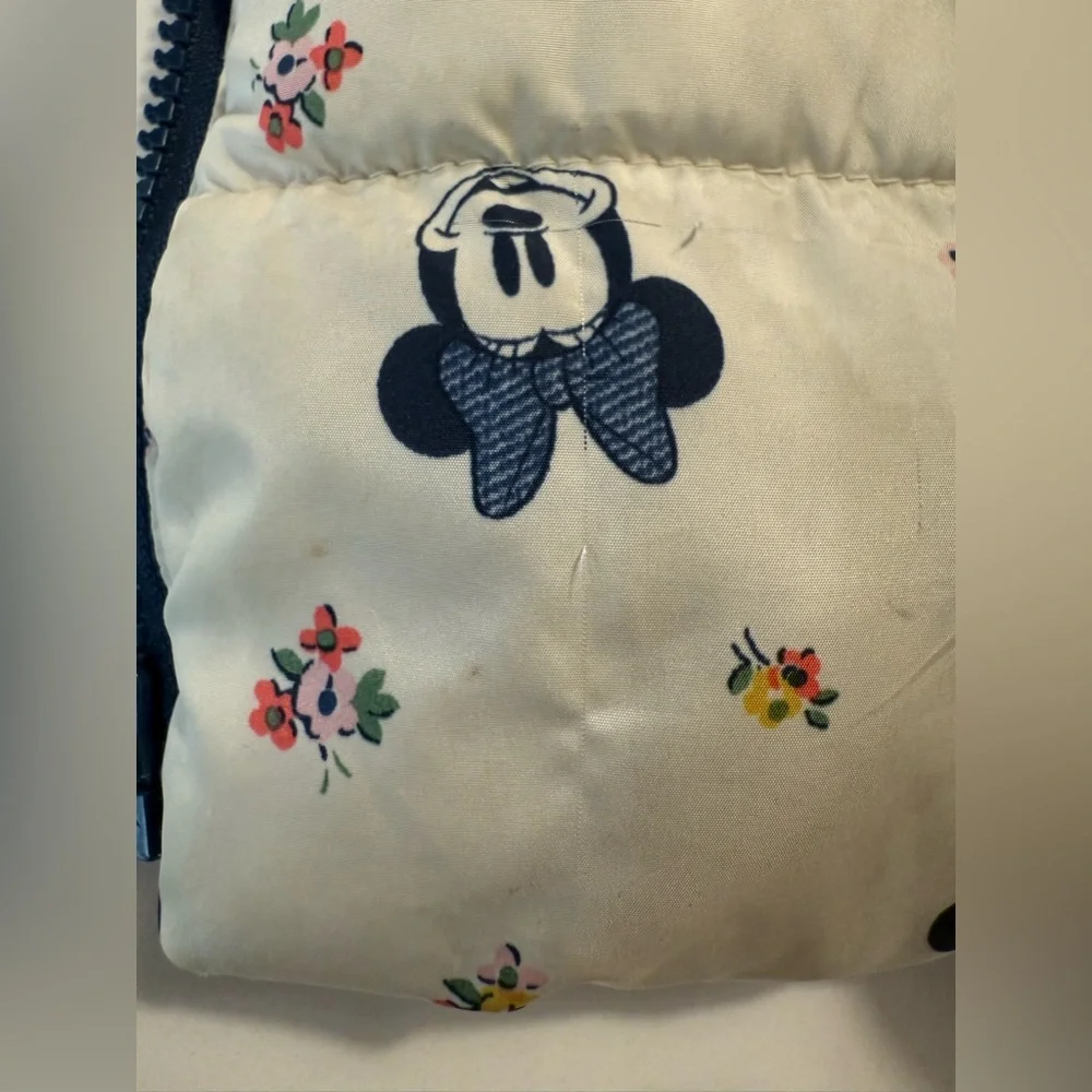 Baby GAP Disney Minnie‎ Mouse Puffer Jacket Size 12-18m